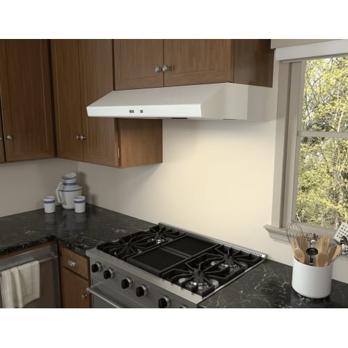Zephyr AK6500B 600 CFM 30 Inch Wide Under Cabinet Range Hood from the Cyclone Se, White