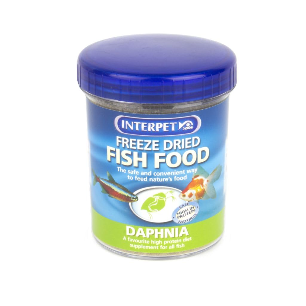 Interpet Freeze Dried Aquarium Fish Food, Safe, Natural, Natural, Daphnia, 35g