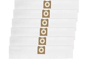 Gudotra 6 Pack VF3501 Filter Bags Compatible with Ridgid and Workshop 3 to 4.5 Gallon Shop Vacuum Replacement Part VF3501 23738 WS32045F WD40500 WD40700 WD40501 WD45500 WD45220