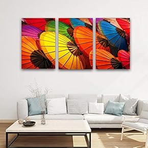 3 Panel Canvas Wall Art Colorful Pictures Home Wall Decorations for Bedroom Living Room Paintings Canvas Prints Framed - 16"x24" x 3 Panels