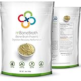 Premium Bone Broth Protein Powder - Includes Collagen, Mushrooms, Beta-Glucans & Herbs - Keto & Paleo Friendly Natural Chicken Bone Broth Protein Powder - 6oz