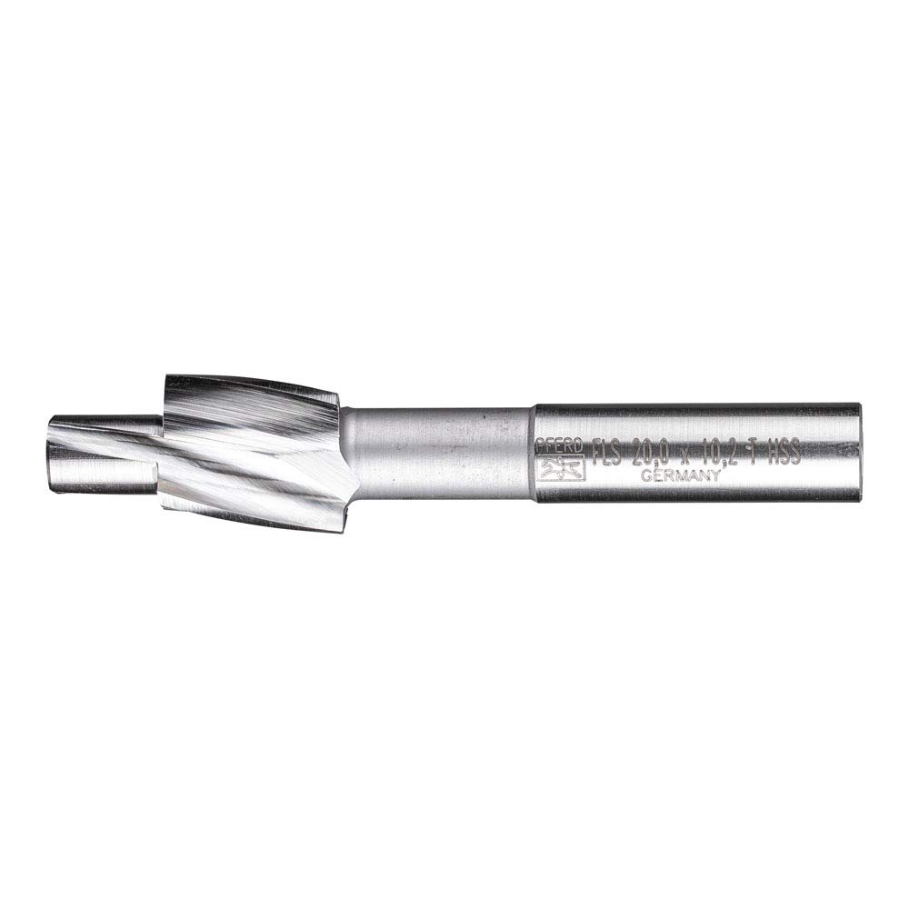 PFERD HSS Flat Countersink with Guide pins, Diameter 20.0 mm, Shaft Diameter 12.5 mm, DIN 373, 25203120 - for Threaded core Holes.