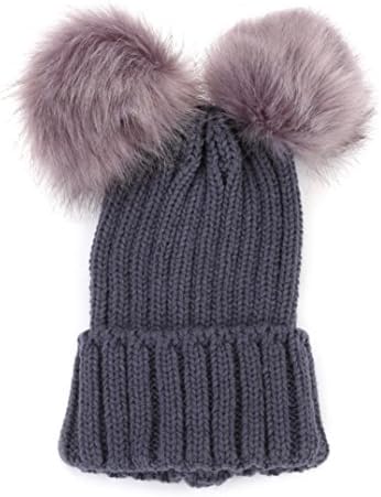 Christmas Gift, Egmy Women Baby Mom &Girl Baggy Warm Crochet Winter Wool Knit Ski Beanie Skull Slouchy Caps Hat (MOMD)