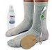Premium Conductive Socks Pair Package for TENS Pain Treatment, Earthing, Tarsal Tunnel, Inflammation, Arthritis, Nerve and Joint Pain Electrotherapy (1 Pair - Silver Thread – One Size Fits Most)