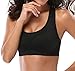 Mirity Women Racerback Sports Bras(Pack of 4) - High Impact Workout Gym Activewear Bra Colors Black, Blue,Green, Pink, Size L