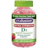 Vitafusion Extra Strength Vitamin D3 Gummies, 120 Count (Packaging May Vary)