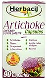 Herbacil Artichoke 90 Capsules - Alcachofa Capsulas
