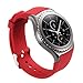 valkit Compatible Gear Sport/Gear S2 Classic Bands, 20mm Soft Silicone Replacement Bracelet Watchband Strap for Samsung Gear Sport SM-R600/ Gear S2 Classic(SM-R732/R735) - Red