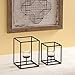 Hosley Modern Art Style Candle Holders with Clear Glass Tealight Holder Elegant Home Decor with Tealights Included 5.5