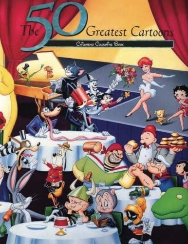 50 Greatest Cartoons: This A4 50 page colouring book is full of all the best known and well loved characters for kids to colour and enjoy