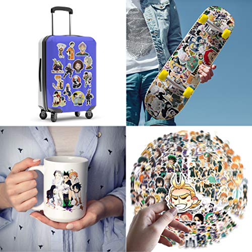 Japanese anime Cartoon Stickers: My Hero Academia, Hunter X Hunter Haikyuu Stickers (150pcs) for Skateboard Laptop Car Bumper Helmet Bike - Image 6