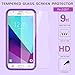 LeYi PC Silicone Glitter Case with Tempered Glass Screen Protector for Samsung J3 Prime/ J3 Emerge/Express Prime 2/ Amp Prime 2/ J3 Mission/ J3 Eclipse/ J3 Luna Pro/Sol 2/ J3 2017 TP Purple