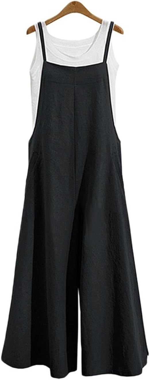 AEMILEN Women's Overalls Jumpsuit Overalls Summer Spaghetti Strap