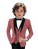 Tuxedo Suits for Boys 3 Pieces Slim Fit Boys Formal