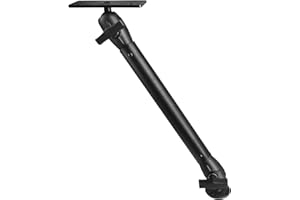 WINDFRD 1.5" / C Size Ball Aluminum Fish Finder Mount with Extension(18.3") Arm, Marine Electronic/Depth Finder Mount for Boa