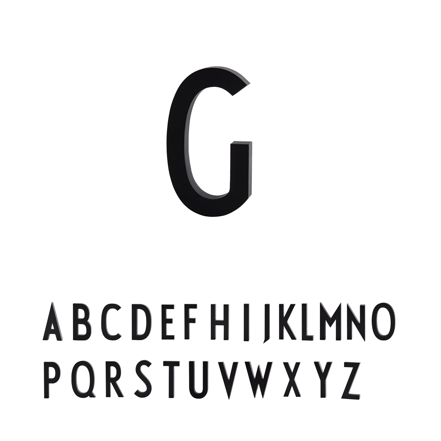 Design Letters House Numbers A-Z | Floating House Letters in Aluminium | Perfect for Wall Decor in Home & Office | Modern House Signs Mounted with Screws/Adhesive Tap | House Name for Street/Address