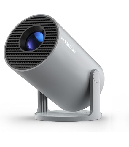 HY320 Mini Proyector 4K Con WiFi 6 Y Bluetooth 5, Corrección Trapezoidal Portátil Y Automática, Pantalla De 30 A 150 Pulgadas, 180 Giratorios, Proyector De Películas Inteligentes Android 11.0 (blanco