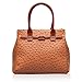 Hynes Victory Ostrich Top Handle Handbag (Brown)