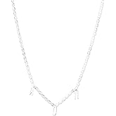 Alpha Omicron Pi Necklace — AOP Greek Letters Necklace, Silver Plated Sorority Gifts Necklace, Long-Lasting Alpha Omicron Pi Gifts for Women