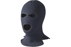Pioneer Black Balaclava - 3 Hole - Stay Warm This Winter - One Size