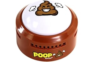 Talkie Toys Products Poop Button - Lights Up and Plays 20 Funny Fart Sounds - Fun Prank & Gag Gift - Funny Gift & Stocking Stuffer