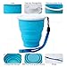 Collapsible Travel Cup - 100% Food-grade Silicone Mug for Camping and Hiking, Blue - by Not Just A Gadget