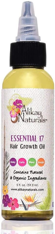ALIKAY Naturals Essential 17 Hair Growth Oil, 2 Ounce