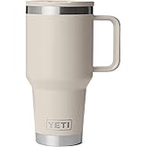 YETI Rambler 30 oz Travel Mug with Flip Straw Lid – Stainless Steel, Vacuum Insulated, Leakproof, Cup Holder Friendly