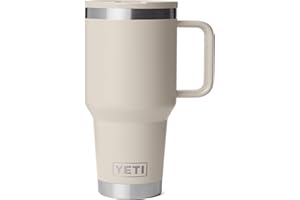 YETI Rambler 30 oz Travel Mug with Flip Straw Lid – Stainless Steel, Vacuum Insulated, Leakproof, Cup Holder Friendly, Cape T