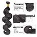 Golden Rule 8A Grade Brazilian Virgin Body Wave Human Hair Extensions 3 Bundles 12