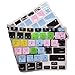 MacOs Mac OSX Primary Finder Safari iWorks MS Office Shortcuts Hot Keys Pattern Silicone Keyboard Cover Keyboard for MacBook Air 13 inch(No-Touch ID) ; for MacBook Pro 13, 15 (2015 Before)