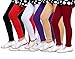 Indistar Big Girls' Super Soft Cotton Leggings (Set Of -6)
