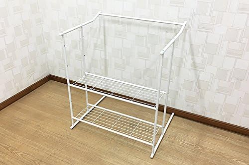 Amazon 組立式 押入れ収納ハンガーラック 幅75 5cm高さ90cm ホワイト 押し入れ収納 ハンガー収納 整理棚 ハンガーラック オンライン通販