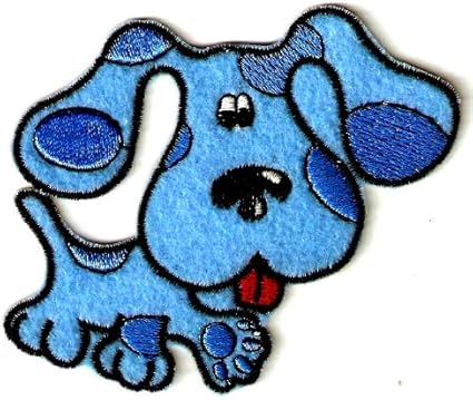 Amazon Com Blue S Clues Dog Nick Jr Cartoon Embroidered Iron On Sew On Patch Arts Crafts Sewing