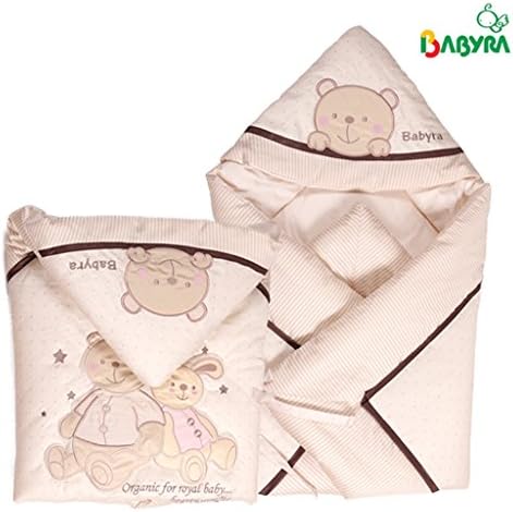 [BABYRA] 100% Cotton Unisex-Baby Newborn Wrap Blanket, Baby Kids Toddler Sleeping Swaddle
