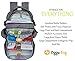 Diaper Bag Backpack | Easy Travel for Active Parents | Max Durability & Storage Capacity | Light Gray Classic Unisex Style | Bonus Change Pad & Insulated Bottle Sleeve | Large Diaper Backpack