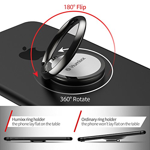 Humixx Phone Ring Holder Universal Phone Ring Stand Fit Well with Magnetic Phone Mount Holder 360° Rotation Compatible with iPhone 8 Plus/X/XR/XS Max, Samsung S10/S10 Plus, Huawei P30 etc. - Thumbnail 5