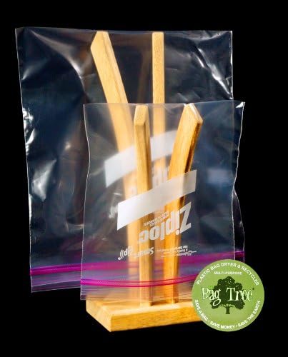 The "Bag Tree"- Multi-Purpose Countertop Dryer for Plastic Bags, Bottles, Containers and Lunch Sacks