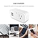 Smart Plug Wi-Fi Outlet with USB Port (2 Pack),Smiler+ Wireless Mini Smart Socket Compatible With Alexa, Echo, Google Home and IFTTT, Timer Function, No Hub Required, Remote Control, 10A