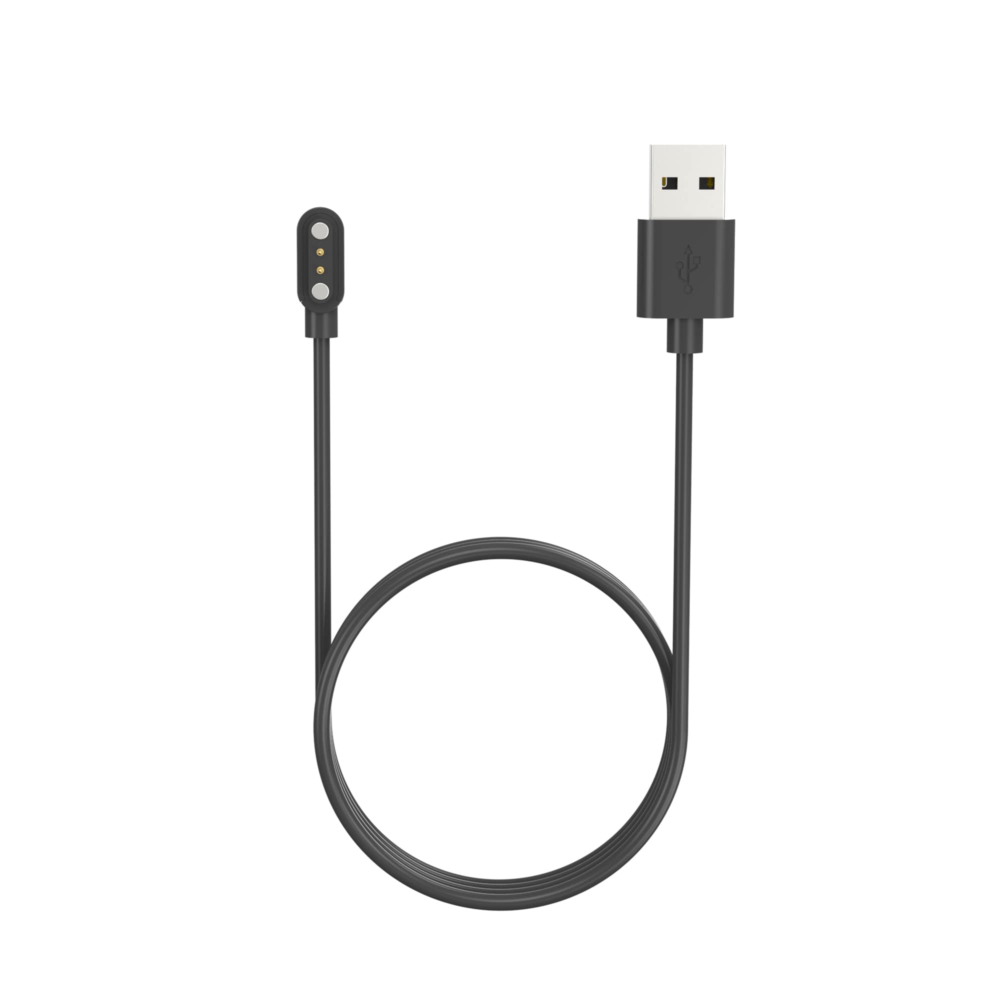 System-S USB 2.0 Cable 100 cm Charging Cable for Realme Watch 3 Smartwatch in Black