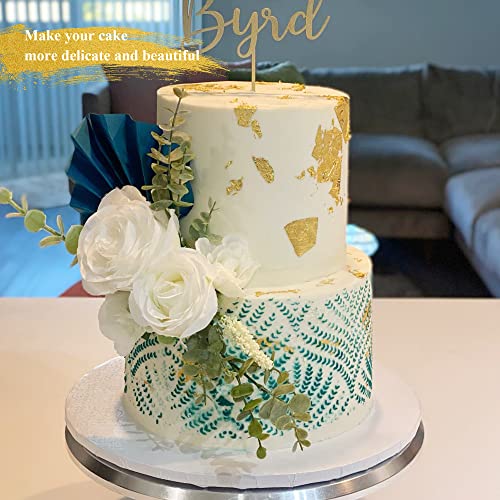 Edible Gold Leaf Sheets, 24K Cake Decoration Baking Gold Foil, Food