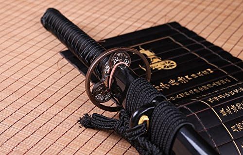 Handmade Katana Japanese Samurai Sword Katana Real Clay Tempered Hamon Razor Sharp Full Tang Blade Real Cut