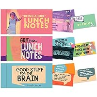 Lunch Notes Set for Girls from Papersalt - 60 Inspirational Lunchbox Notes