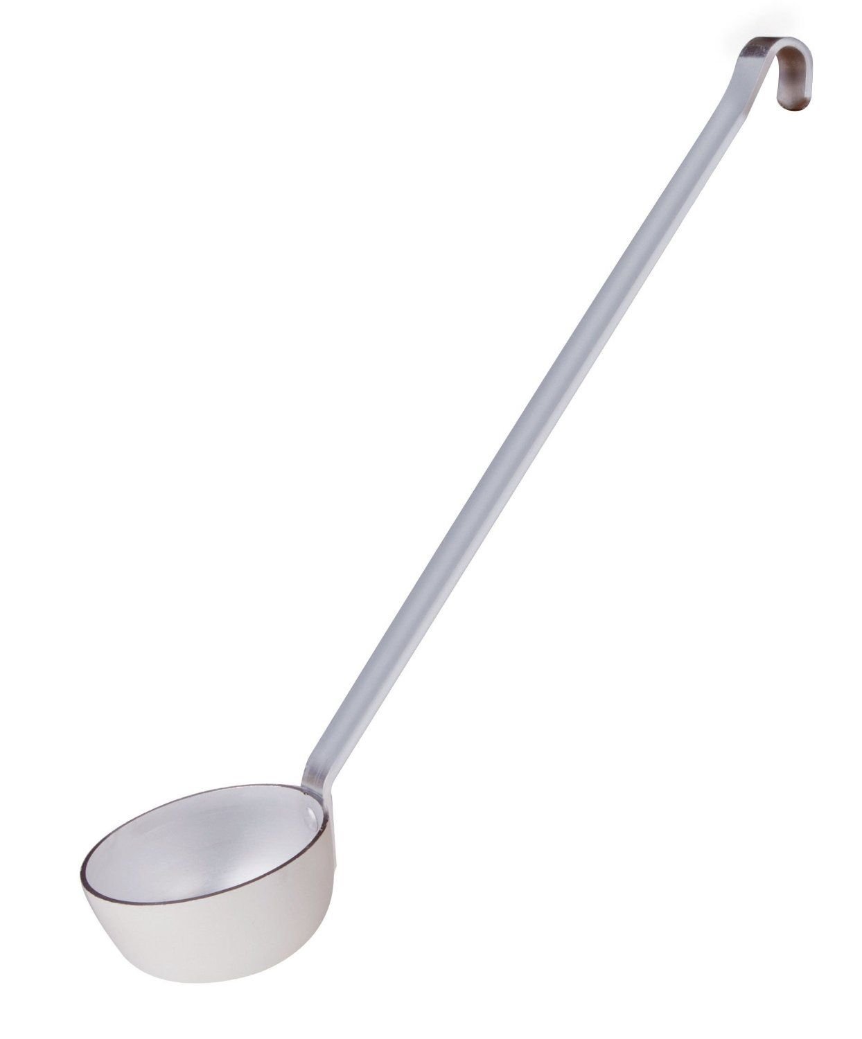 Pentole Agnelli Professional Aluminium 3 Mm. Ladle With Aluminium - Alloy Rigid Handle, Height 18 Cm.