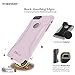 iPhone 8 Plus and 7 Plus Case, SaharaCase Protective Kit Bundled with [ZeroDamage Tempered Glass Screen Protector] Rugged Slim Fit Shockproof Bumper [Hard PC Back] Protection-Pink Rose Gold(Pack of 1)
