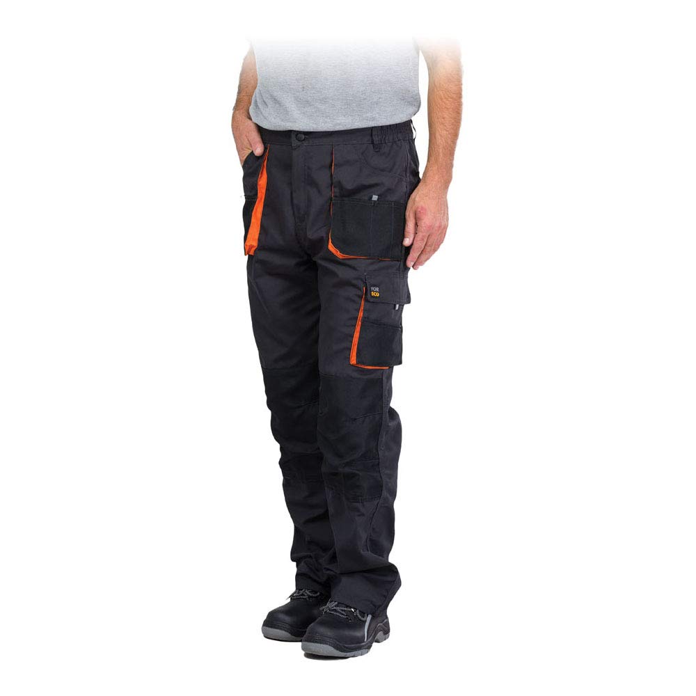Reis Foreco-T_Sbp50 Foreco Protective Trousers, Steel-Black-Orange, 50 Size