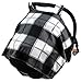 Dear Baby Gear Infant Carseat Canopy & Winter Cover - Doubles as Stroller Cover - Black Bears - Black and Grey - Plaid - 40