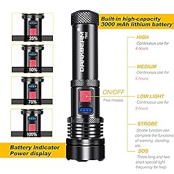 DARKBEAM USB Rechargeable LED Flashlight T002 Super