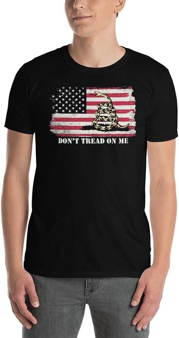 Dont Tread On Me T-Shirt - Distressed Betsy Ross American Flag Shirt ...