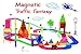 Mag-Genius Educational & Colorful Magnetic Ultimate Self Driving Battery Powered Racing Set – 124 Pieces Upgraded Kit